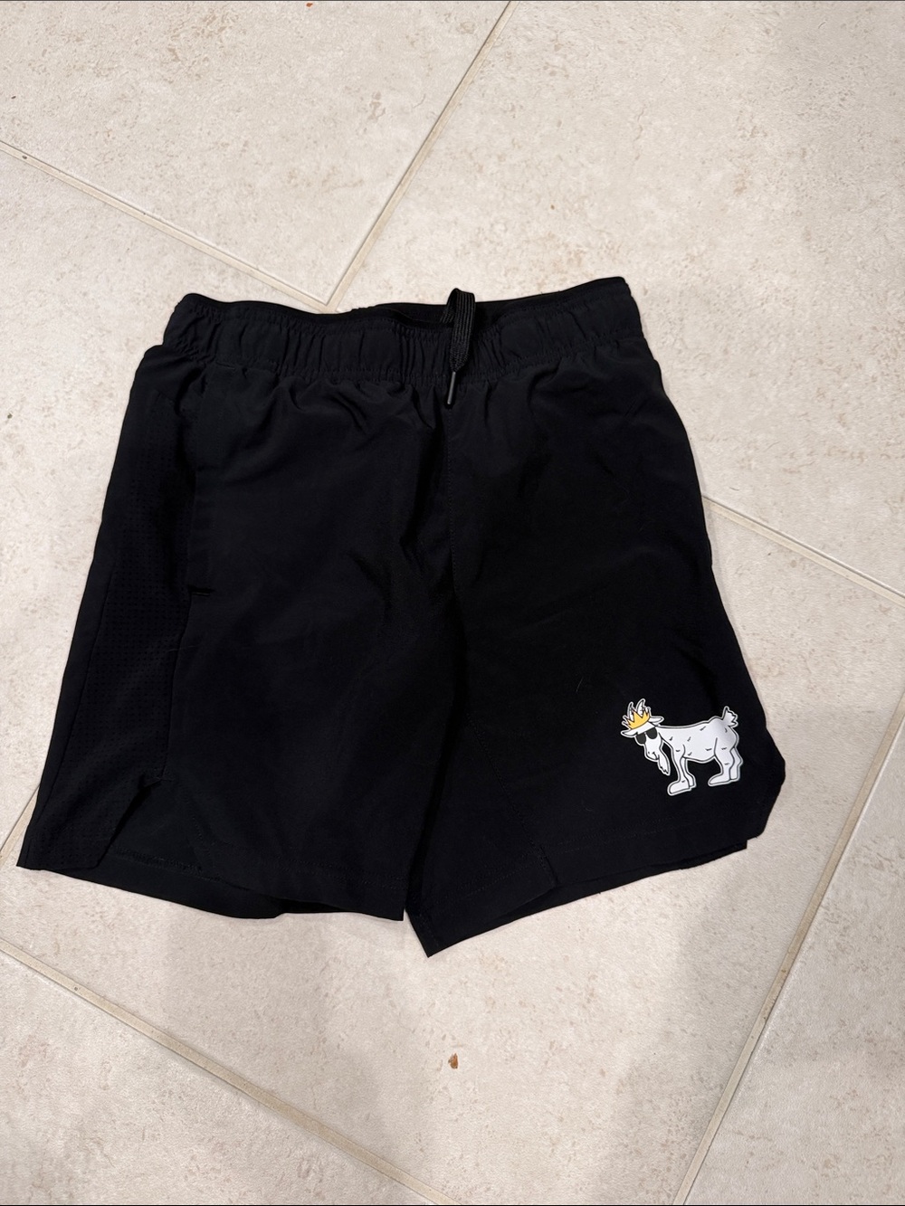 GOAT USA 🇺🇸 Kids Black Athletic Shorts